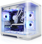 ATX-Midi Panorama Curve liquid inkl. 6 Effektlüfter, weiss