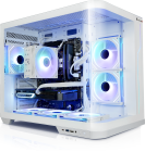 ATX-Midi Panorama Curve inkl. 6 Effektlüfter, weiss