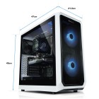 ATX-Midi Fractal Focus 2, RGB, weiss