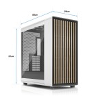 ATX-Midi Fractal Design North XL Chalk White TG clear