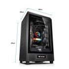 ITX Thermaltake The Tower 200, Schwarz
