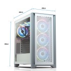ATX-Midi Corsair 4000D Airflow, inkl. 4x RGB Lüfter, weiss