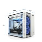 MATX Corsair Crystal 280X RGB Cube, weiß