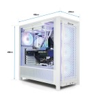 ATX-Midi Corsair 4000D RS ARGB, inkl. 4x RGB Corsair-Lüfter, weiss