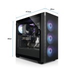 ATX-Midi Trimesh, schwarz