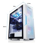 ATX-Midi XPG Starker Air, Liquid, weiss