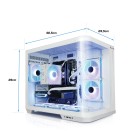 ATX-Midi Panorama Curve inkl. 6 Effektlüfter, weiss