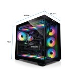 ATX-Midi Panorama Trinity inkl. 10 Effektlüfter