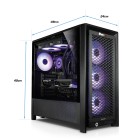 ATX-Midi Corsair 4000D RS ARGB, inkl. 4x RGB Lüfter, schwarz