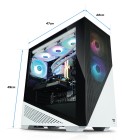 ATX-Midi Thermaltake Divider 370TG ARGB, weiß