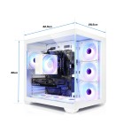ATX-Midi Panorama V3 weiss inkl. 7 Effektlüfter