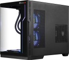 ATX-Midi Panorama Curve liquid inkl. 6 Effektlüfter, schwarz