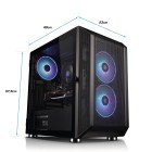 ATX-Midi Citadel Mesh, ARGB, Tempered Glas