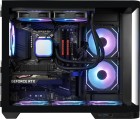 ATX-Midi Panorama Curve liquid inkl. 6 Effektlüfter, schwarz